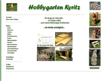 Tablet Screenshot of hobbygarten-kyritz.de